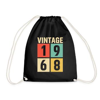 cadeau anniversaire homme amie femme original 1968 - Sac de sport léger - noir - Devant