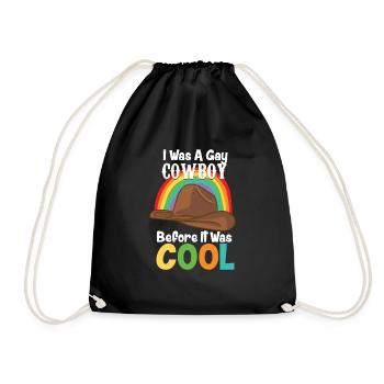 Gay Pride LGBTQ Cool Gay Cowboy - Sac de sport léger - noir - Devant