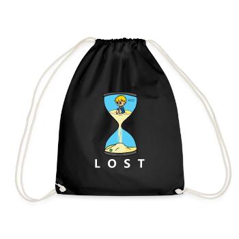 lost1 - Turnbeutel - Schwarz - Vorne