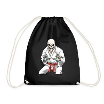 Jiu Jitsu Skeleton - Brasilianisches Jiu Jitsu und - Turnbeutel - Schwarz - Vorne