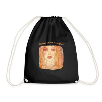 Blondes have more fun - Sac de sport léger - noir - Devant