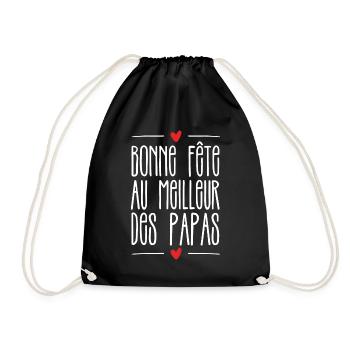 Bonne fête au meilleur des papas - Sac de sport léger - noir - Devant