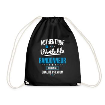 Authentique et véritable randonneur - Original - Sac de sport léger - noir - Devant