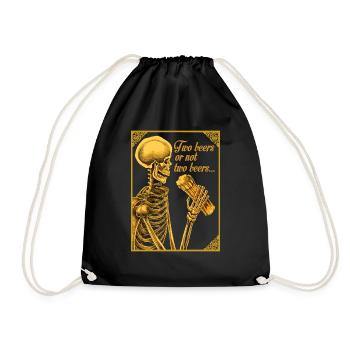DEUX BIÈRES OU PAS DEUX BIÈRES - Sac de sport léger - noir - Devant