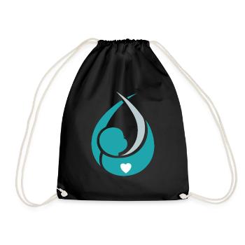 Grossesse Baby shower Babyshower Boy Girl - Sac de sport léger - noir - Devant