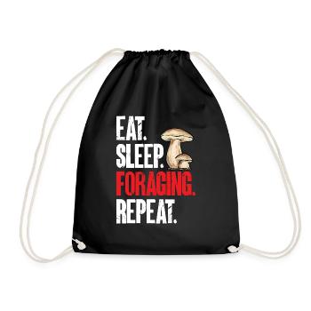 Cueillette de champignons Cueillette de champignons Cueillette de champignons - Sac de sport léger - noir - Devant