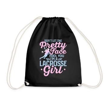 Ne laissez pas le joli visage vous tromper Je suis une crosse - Sac de sport léger - noir - Devant