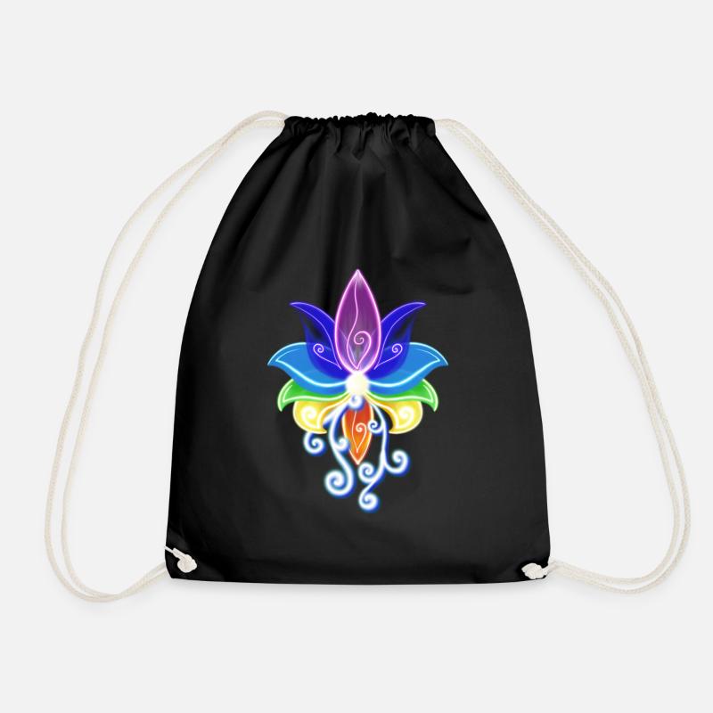 Lotus 🪷 - Turnbeutel - Schwarz