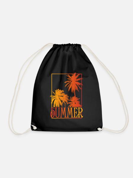 Summer!!!! - Drawstring Bag - black