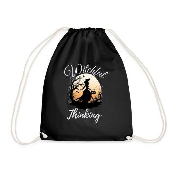 Halloween Witch, Witchful Thinking - Turnbeutel - Schwarz - Vorne