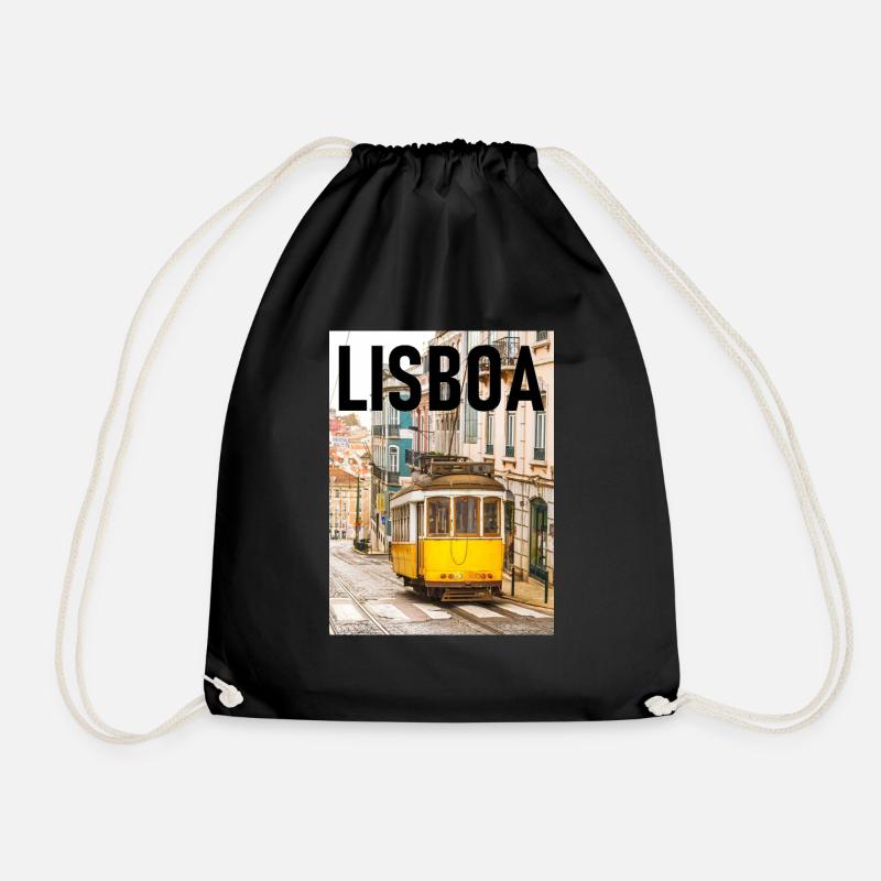Lisboa - Turnbeutel - Schwarz