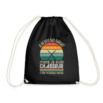 Pas parfait mais chasseur c'est presque pareil - Sac de sport léger - noir - Devant