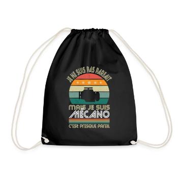 Je ne suis pas parfait mais je suis mécano - Sac de sport léger - noir - Devant