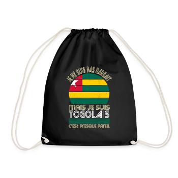 Je ne suis pas parfait mais je suis Togolais - Sac de sport léger - noir - Devant