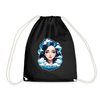 rêver - rêveur - rêveuse - rêve - rêverie - Sac de sport léger - noir - Devant
