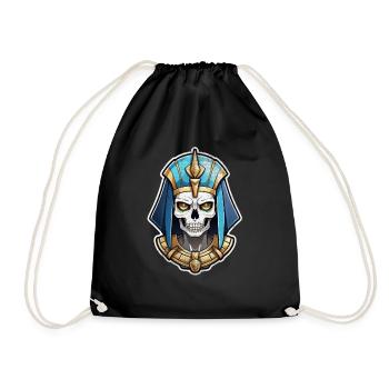 Pharaoh- Mummy - Egypt - Drawstring Bag - black - Front