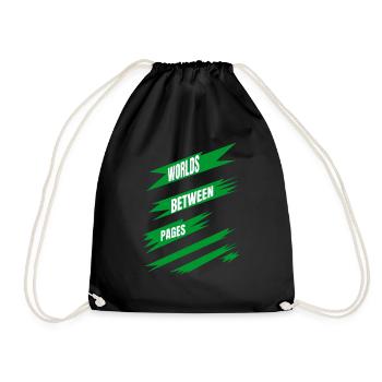 Literature Appreciation Escaping Routine - Drawstring Bag - black - Front