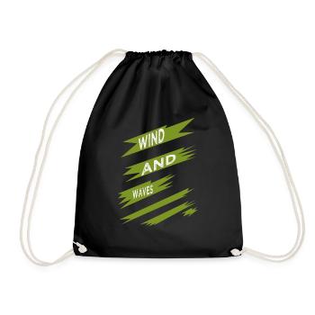 Chevaucher le vent idée cadeau d’anniversaire cadeau - Sac de sport léger - noir - Devant