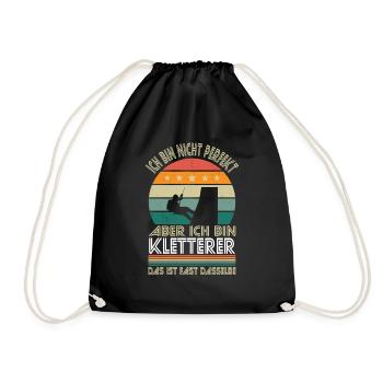 Je ne suis pas parfait, mais je suis un grimpeur - Sac de sport léger - noir - Devant