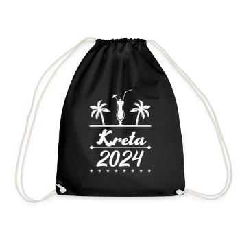 kreta 2024 - Turnbeutel - Schwarz - Vorne