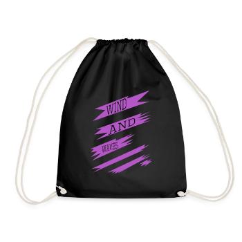 citation drôle planche à voile style de vie blagues cadeau - Sac de sport léger - noir - Devant