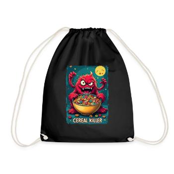 Cereal Killer - Drawstring Bag - black - Front