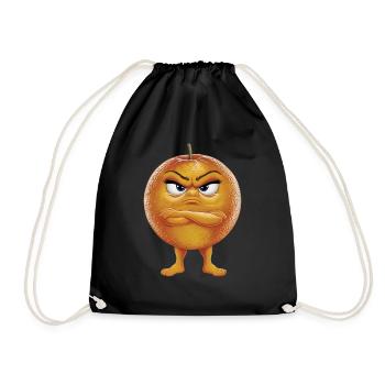 Orange - Turnbeutel - Schwarz - Vorne