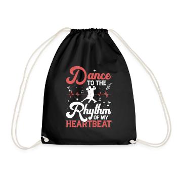 Danser au rythme de mon battement de cœur Tango Danse La - Sac de sport léger - noir - Devant