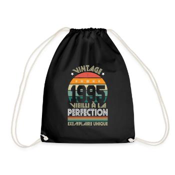 Anniversaire 30 ans - Vintage 1995 - Perfection - Sac de sport léger - noir - Devant