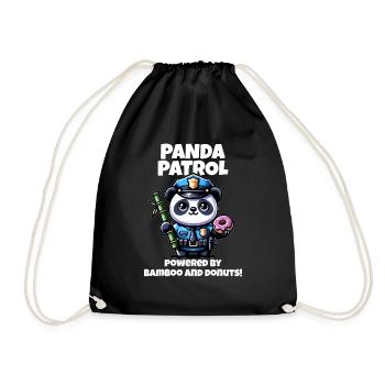 Police Panda - Sac de sport léger - noir - Devant