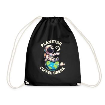 Pause-café planétaire - Sac de sport léger - noir - Devant
