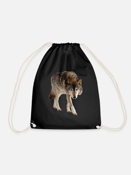 Wolf - Turnbeutel - Schwarz