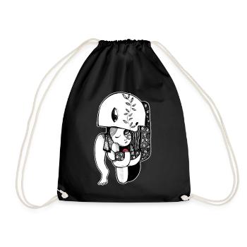 son of the moon - Drawstring Bag - black - Front