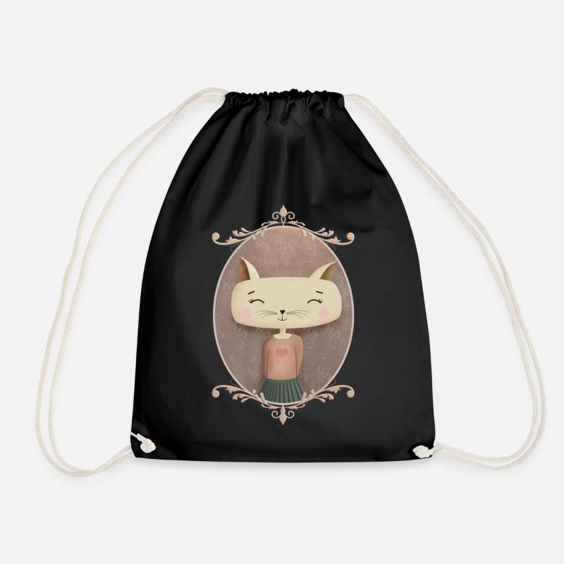 Cutest Cat Shirt - Turnbeutel - Schwarz