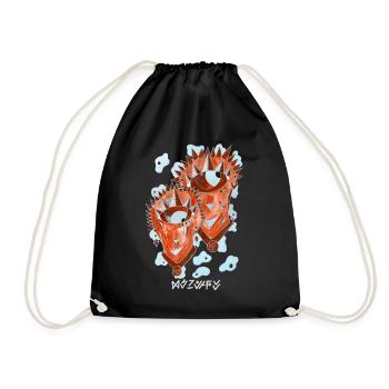 Gemini Négutif - Drawstring Bag - black - Front