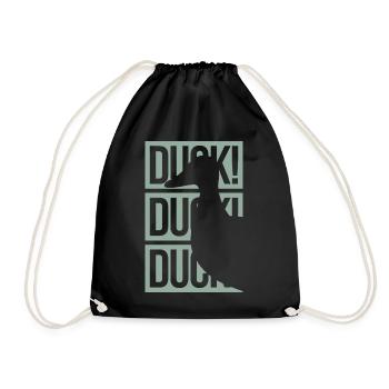 Duck Duck - Drawstring Bag - black - Front