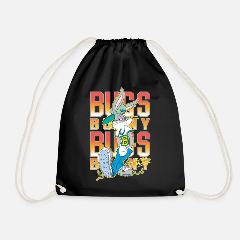 Looney Tunes Bugs Bunny Hiphop - Drawstring Bag - black