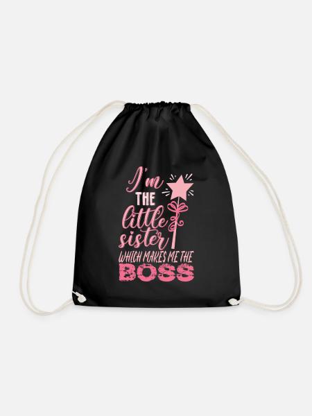 Je suis la petite sœur qui fait de moi le patron - Sac de sport léger - noir