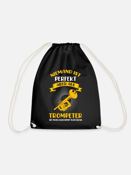Trompeter Trompete Blasinstrument Jazz Musiker - Turnbeutel - Schwarz