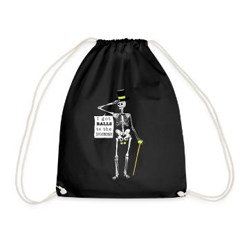 Balls to the bone - Turnbeutel - Schwarz - Vorne