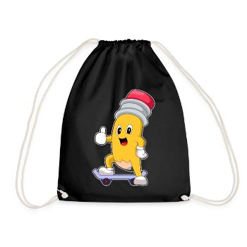 Pencil Skater Skateboard - Sac de sport léger - noir - Devant