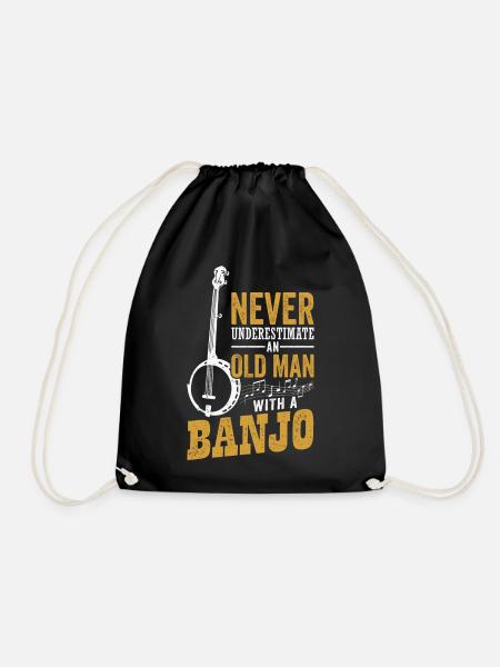 Bluegrass Banjospieler Country Music - Turnbeutel - Schwarz