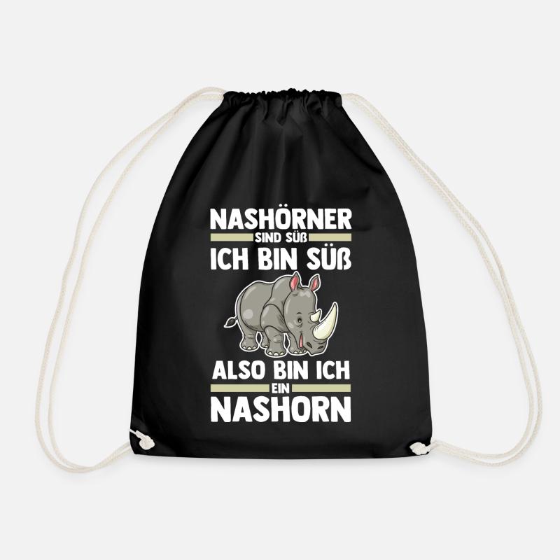 Nashorn - Turnbeutel - Schwarz