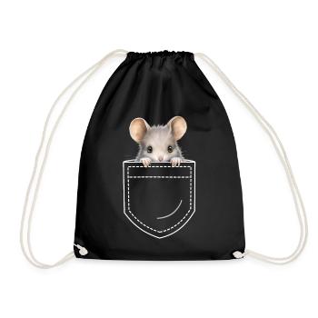 Mouse Mice - Drawstring Bag - black - Front