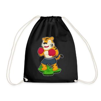 Tiger Boxer Boxhandschuhe Boxen - Turnbeutel - Schwarz - Vorne