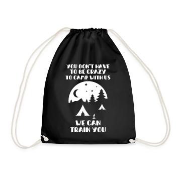 Tente de camping Camping Humour Vacances Camper Nature - Sac de sport léger - noir - Devant