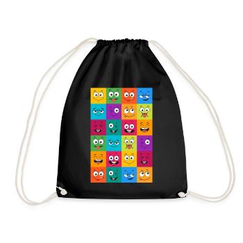 Motivation - Drawstring Bag - black - Front