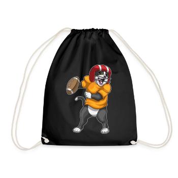 Sports de football américain des Cat - Sac de sport léger - noir - Devant