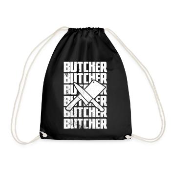 Drôle de boucher - Sac de sport léger - noir - Devant