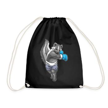 Skunk Boxer Boxing Gloves Boxing - Drawstring Bag - black - Front